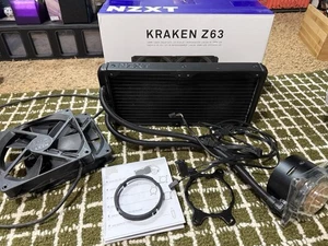 NZXT KRAKEN Z63 Liquid Cooler with LCD Display For AMD, Missing Intel Bracket - Afbeelding 1 van 10