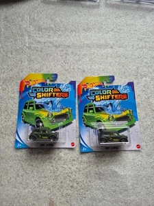 hot Wheels Mini Cooper Color Shifter 2020 Lot Of 2 One Card Is Damaged Check Fot - Picture 1 of 9
