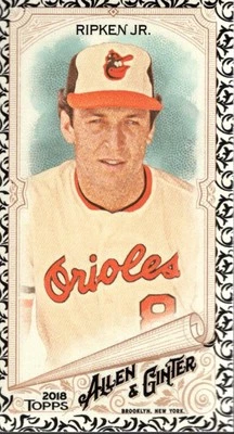 2018 Topps Allen and Ginter Mini Black Border #60 Cal Ripken Jr. - BB - Image 1 of 2