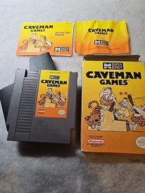 Caveman Games - Nintendo NES - cart, BOX & docs - exc. cond. -oval seal