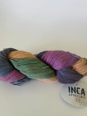 Lana/poliamida de encaje deportivo inca pintado a mano en So. America Made in Turkey Foto 1 de 4
