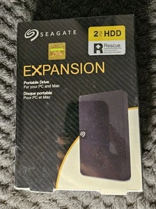 Seagate Expansion 2TB External Hard Drive USB 3.0 Black Brand New Sealed - Picture 1 of 2