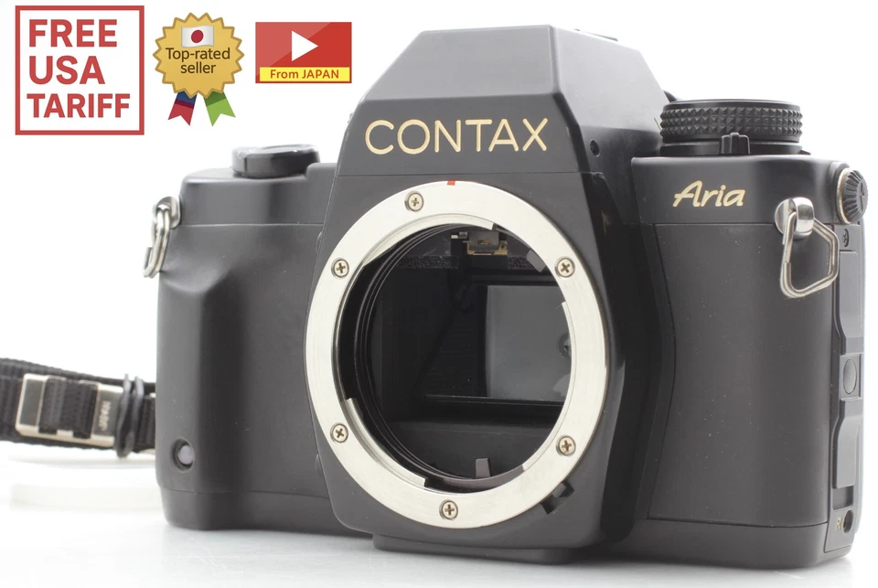 Tested [ MINT+++ w/ Strap] Contax Aria 35mm SLR 35mm Film Camera Body From JAPAN - Image 1 of 4