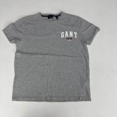 Camiseta GANT M Feminina Cinza Urze Logotipo Emblema Preppy Top Algodão Clássico - Imagem 1 de 4