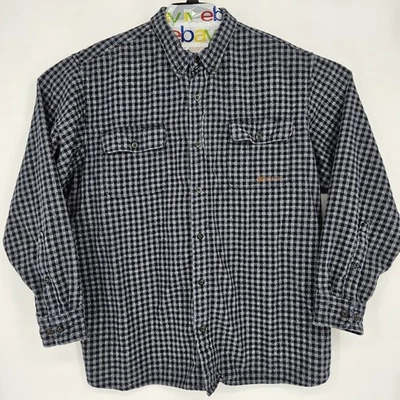 Camisa Beretta Franela Para Hombres 2XL Azul Gris A Cuadros Abotonada Exterior Caza Informal Foto 1 de 4