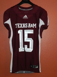 Texas A&M Aggies Adidas Game Cut/Issued Football Jersey Size Medium #15 WR - Picture 1 of 11