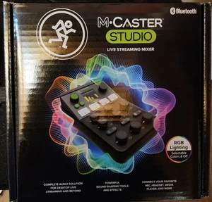 Mackie M-Caster Studio Desktop Live Streaming Mixer - Black BRAND NEW IN BOX WOW - Picture 1 of 6