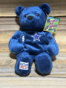 1999 Salvino's NFL Bammers Dallas Cowboys TROY AIKMAN Blue Beanie BearPlush - Picture 1 of 5