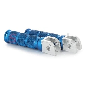 BLUE CNC Billet Anodized FRONT Foot Pegs for Honda CBR 600RR 900RR 929RR 1000RR - Picture 1 of 3