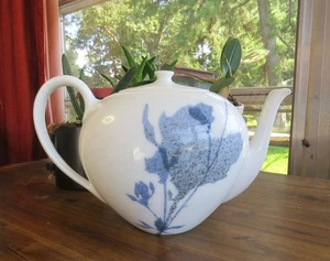 DANSK Magnolia TEEKANNE Blue Flower Porzellan Fitz Floyd - Bild 1 von 18