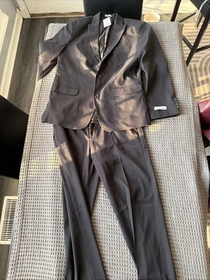 Conjunto de traje negro Calvin Klein para niños - Blazer y pantalón - Talla 14 - Nuevo Foto 1 de 4