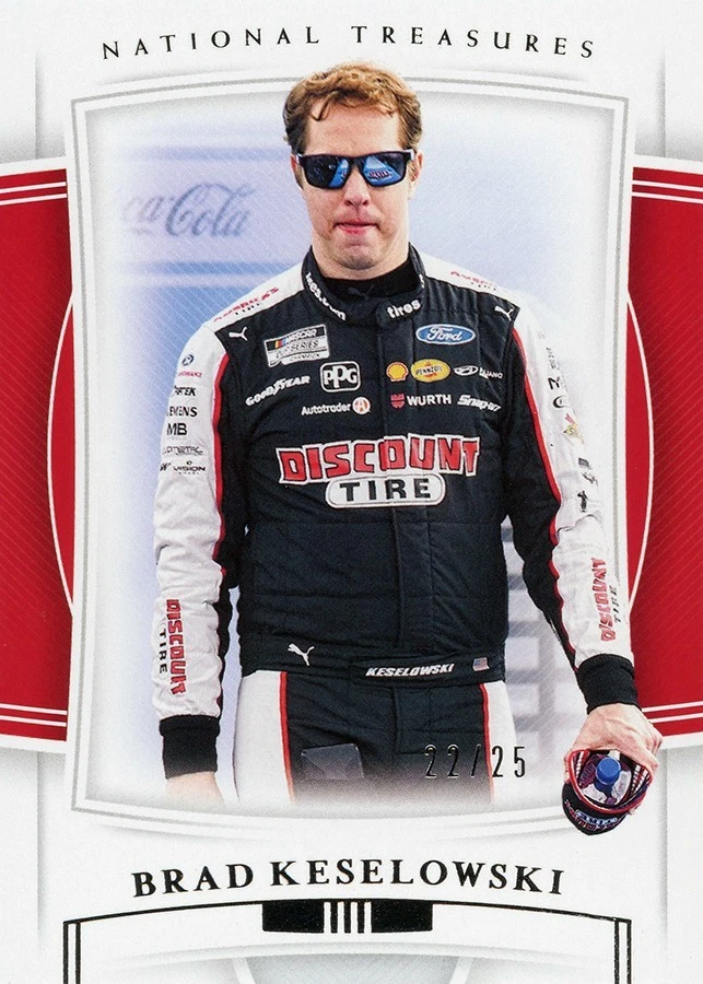 2020 National Treasures Silver Brad Keselowski #2 22/25 - Image 1 of 1