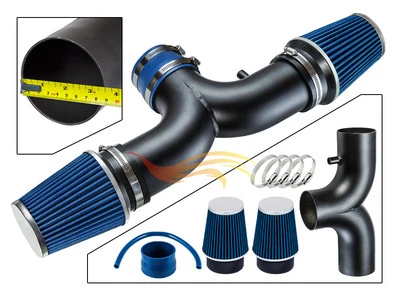 RW BLUE 2000-2002 Dodge Durango/Dakota 3.7L/4.7L Dual Twin Air Intake Kit+Filter - Image 1 of 3