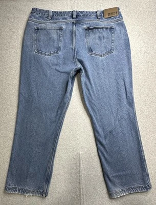 Pantalones de mezclilla desgastados Duluth Trading Co para hombre 42x30 calce relajado ropa de trabajo Foto 1 de 4