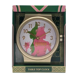 Wicked Glinda and Elphaba Gold Table Top Clock - New In Box - Read Description - Picture 1 of 5