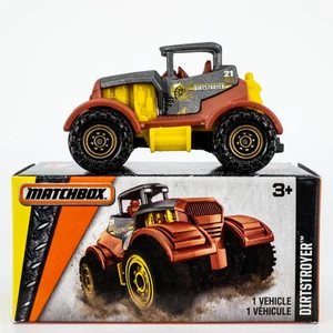2016 Matchbox Power Grabs #36 Dirtstroyer™ MATTE GREY METALLIC | YELLOW | FSB - Picture 1 of 1