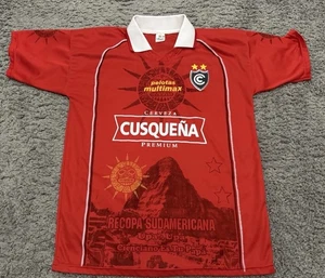 Cienciano Peru 2004 Home Soccer Football Jersey #19 Perurail Men’s Medium Red - Picture 1 of 6