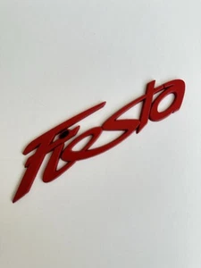 Fits Ford Fiesta Red Rear Bootlid Tailgate Mk7 Style Badge 2008-2018 - Picture 1 of 1
