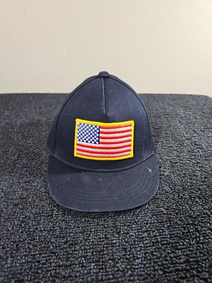 Gorra con tirantes Knuckleheads parche bandera de Estados Unidos azul marino talla XS extra pequeña Foto 1 de 4