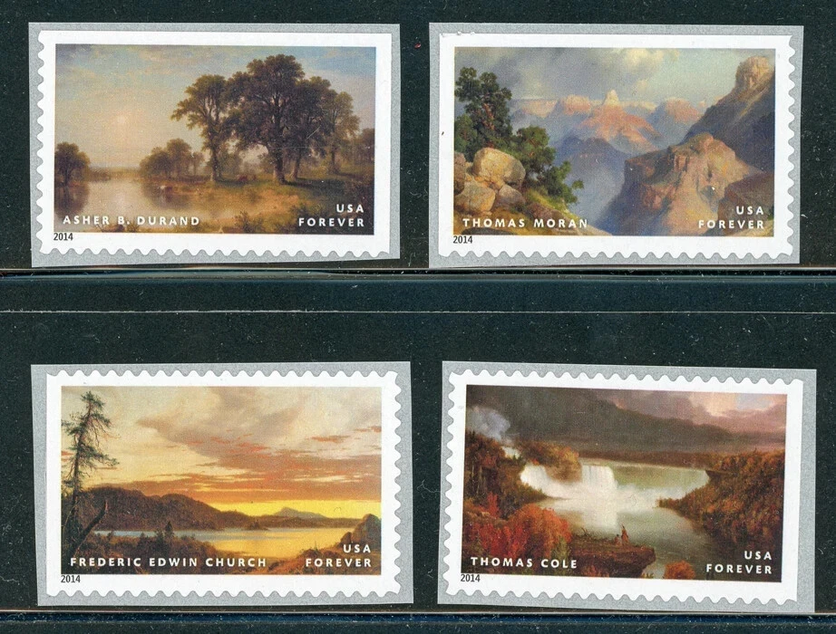 US - 2014 Hudson River School Art FOREVER #4917-4920 - VF MNH - FREE SHIP US - Image 1 of 1
