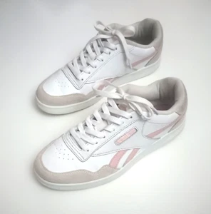 Reebok Galaxy 7 Size 7.5 White/Pink/Suede Trim Classic Retro Shoes - Picture 1 of 9