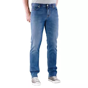 ALBERTO 4807-1387-855 PIPE SLIM Superfit Jeans Stretch Denim Mid Blue W33W34 L30 - Picture 1 of 9