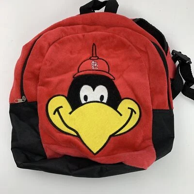 Fred bird St Louis Cardinals Kids Backpack Book Bag 12" x 12" Baseball - Image 1 of 4