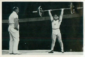 ANTHONY TERLAZZO USA WEIGHTLIFTING OLYMPIC GAMES BERLIN 1936 IMAGE CARD - Picture 1 of 2