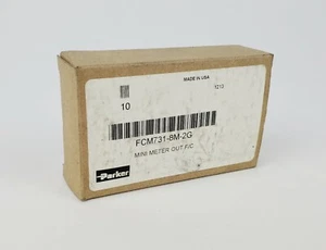 Box of 10 PARKER FCM731-8M-2G Miniature Flow Control meter out, NEW! - Picture 1 of 6