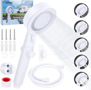 RV Shower Head with Hose, 5+1 Mode High Pressure Shower Head with On/Off Swit... - Picture 1 of 7