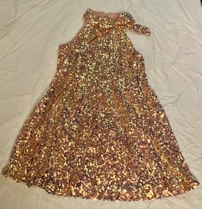 Girls Sequin Christmas/Dance Dress GB Girls Size 12 - Picture 1 of 4