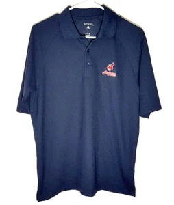 Cleveland Indians Polo Shirt | Official MLB Button Casual Polyester | Mens Small - Picture 1 of 7