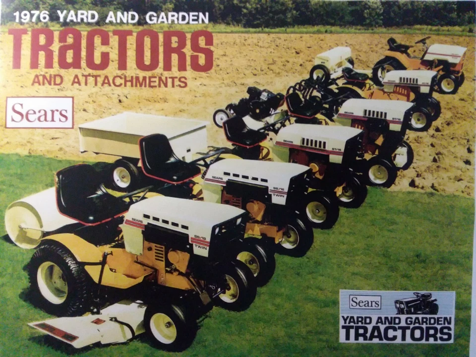 Catálogo folleto de ventas Sears Craftsman 1976 tractor de jardín SS ST 8 10 12 16 SS18 Foto 1 de 1