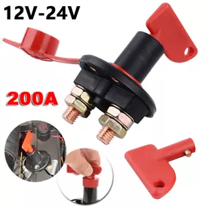 Interruttore Stacca Batteria Staccabatteria per Camper Barca Auto 200A 12V 24V - Foto 1 di 14