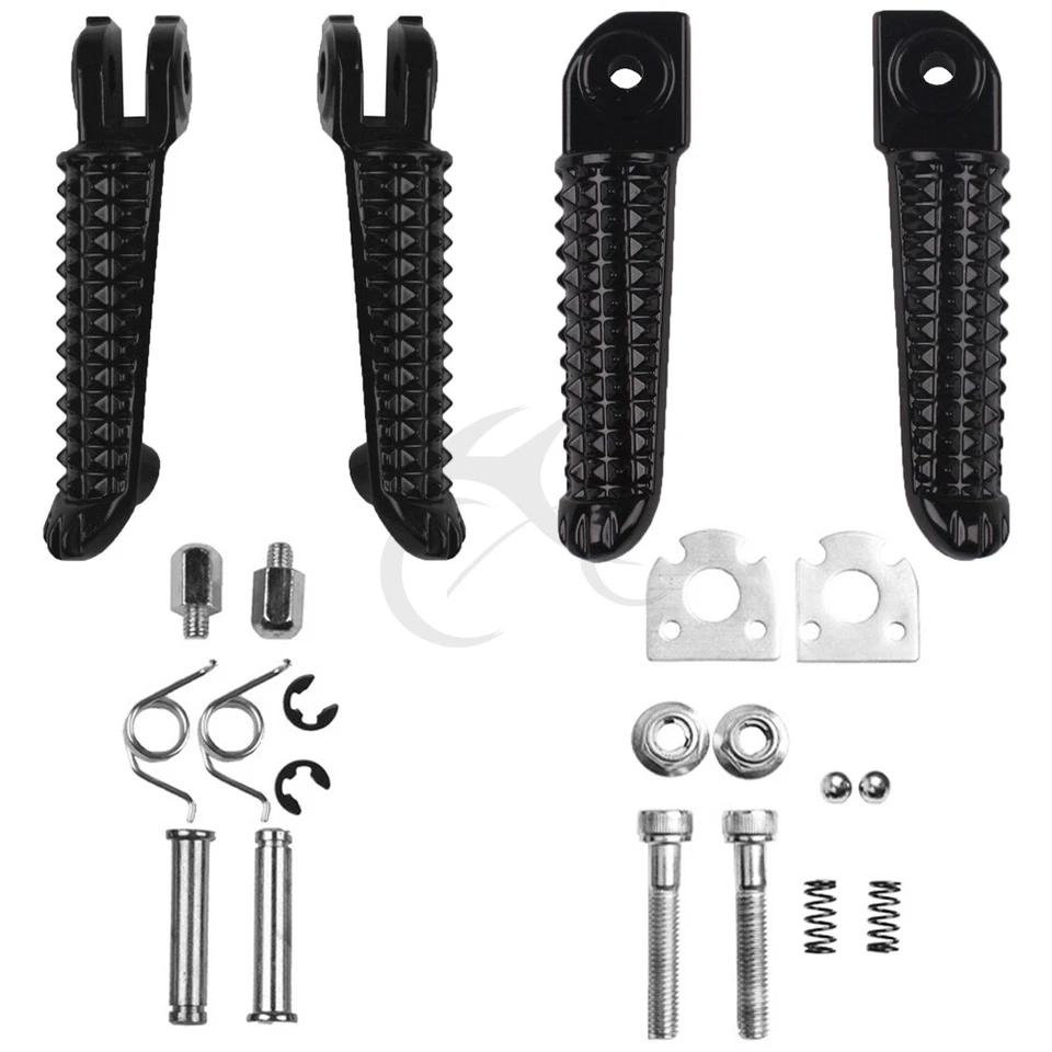 Front Rear Footrests Foot Pegs Fit For Yamaha YZF R1 1998-2025 YZF R6 2003-2020 - Image 1 of 4