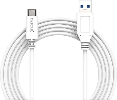 Cable Incipio USB-C, [sin enredos] Cable de carga y sincronización USB-C a 3.1 USB-A, blanco Foto 1 de 4
