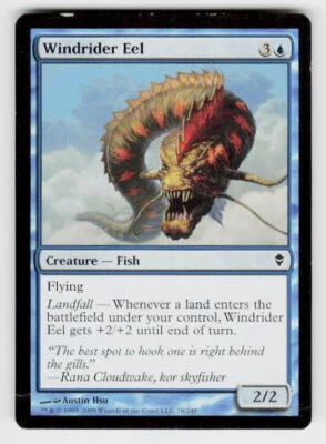 Zendikar #78 Windrider Eel - Image 1 of 2