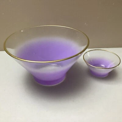 Juego de 2 cuencos vintage púrpura Blendo Foto 1 de 4
