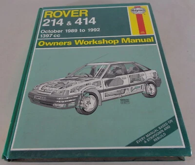 Manual De Taller Haynes / Guía De Reparación Rover 214 & 414 Año 1989 - 1992 - Imagen 1 de 2