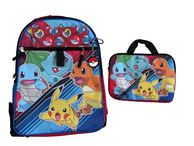 Juego Mochila Grande 16" Pokemon Pikachu & Friends De Lujo 5 Artículos Foto 1 de 4