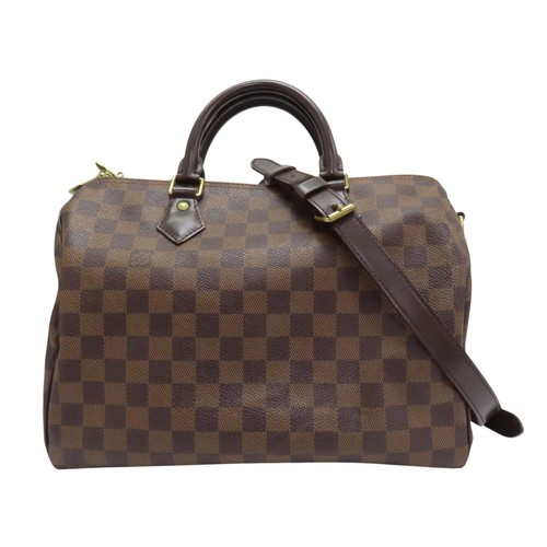 LOUIS VUITTON（LV） Borsa a tracolla Louis Vuitton Speedy Bandouliere 30 Damier Ebene marrone N41367