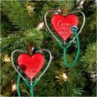 2PCS Heart Pendant Decoration, Heart Stethoscope Caring, Heart Stethoscope3797