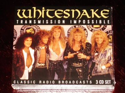Whitesnake: Transmission Impossible - Radio Broadcasts 3 CD Set 2024 Digipak NEW - Image 1 of 2