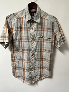 Men’s ExOfficio S/S Button Front Plaid Outdoor Hiking Shirt Size Small S - Picture 1 of 7