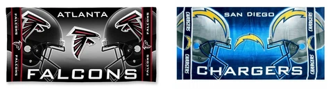 NFL Assorted Teams 30" x 60" Fiber Reactive Beach Pool Dorm Towel NEW! Cover