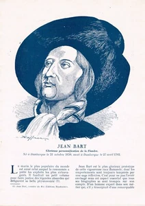 MARINE : 1943 GRAVURE ANCIENNE Jean BART 23x32cm - Imagen 1 de 1