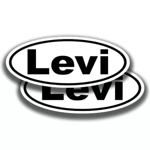 LEVI NAME DECAL 2 adesivi finestrino paraurti auto camion - Foto 1 di 1