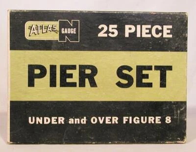 Vintage Atlas N Scale 25 Piece Pier Set - Under & Over Figure 8 - Image 1 of 3
