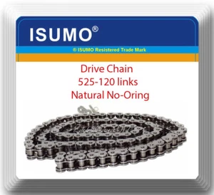 OE Spec Natural Color 525x120 No-Oring Motorcycle ATV Chain 525-Pitch 120-Links - Picture 1 of 1