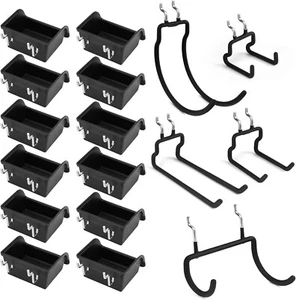 ELEAD 17PCS Pegboard Hooks with Peg-Board Bins Accessories: Heavy Duty Pegboard - Picture 1 of 5